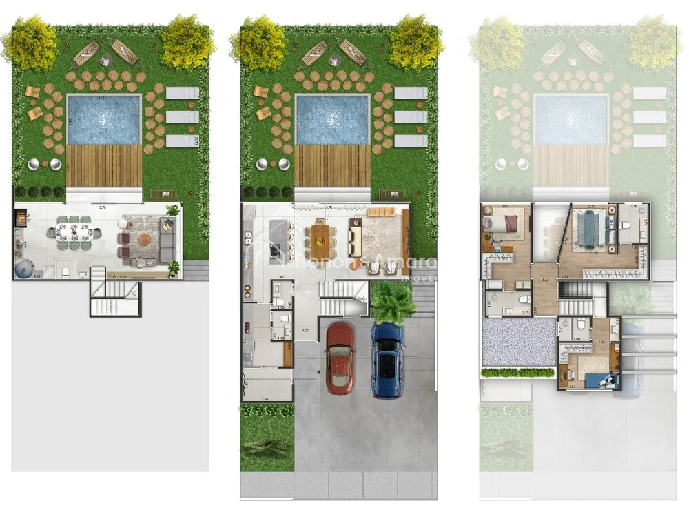 Casa de Condomínio, 3 quartos - Foto 3