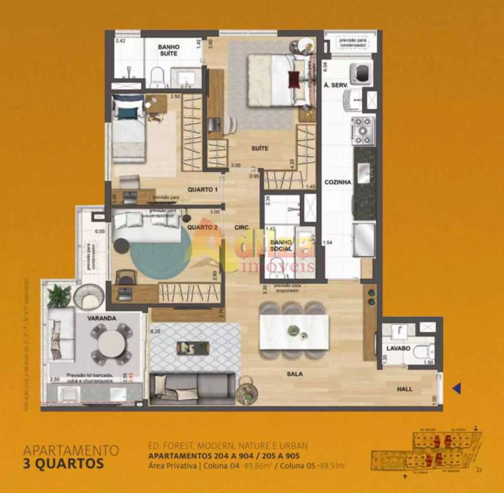 Apartamento, 3 quartos, 89 m² - Foto 11