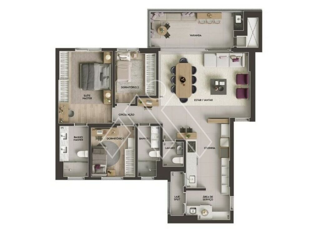 Apartamento à venda com 3 quartos, 124m² - Foto 4
