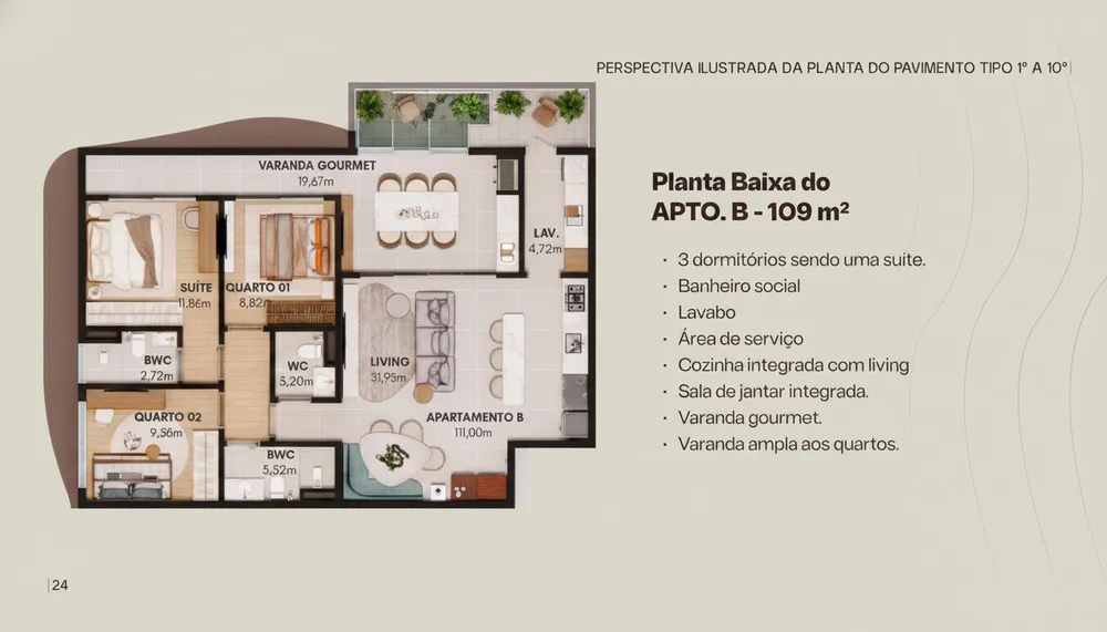 Apartamento, 3 quartos - Foto 6
