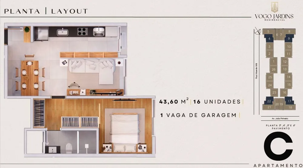 Apartamento, 3 quartos, 60 m² - Foto 7