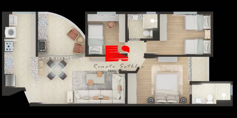Cobertura, 3 quartos, 158 m² - Foto 13
