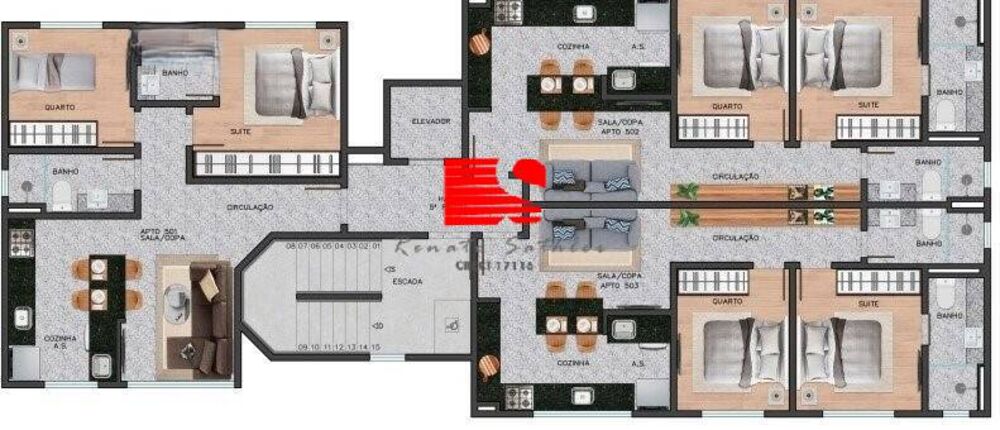 Apartamento, 1 quarto, 49 m² - Foto 5