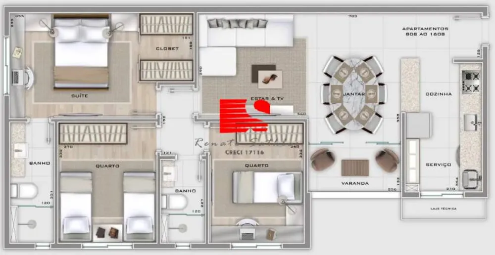 Apartamento, 2 quartos, 63 m² - Foto 2