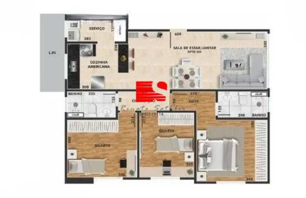 Apartamento, 3 quartos, 78 m² - Foto 8