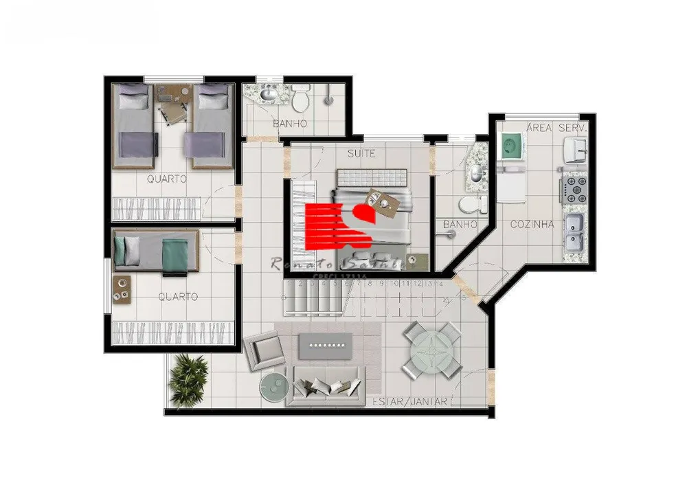 Cobertura, 3 quartos, 126 m² - Foto 14