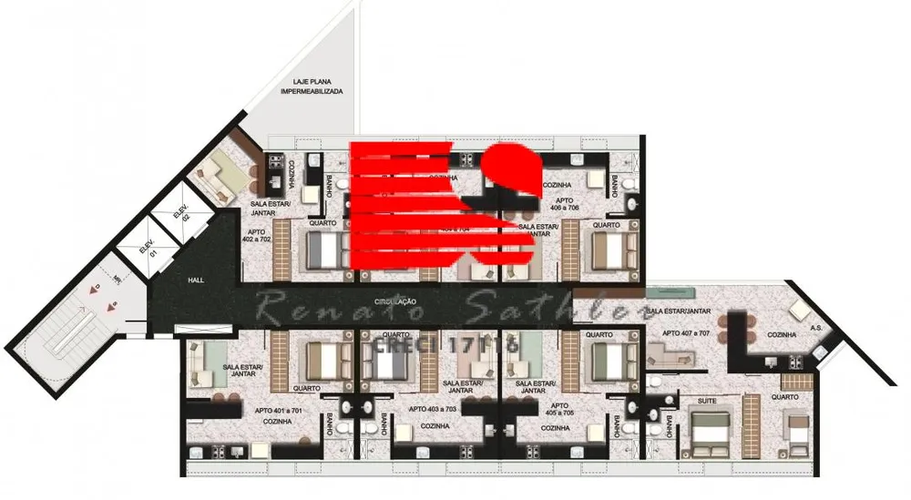 Apartamento, 1 quarto, 32 m² - Foto 3