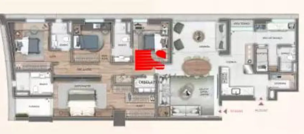 Apartamento, 4 quartos, 163 m² - Foto 6