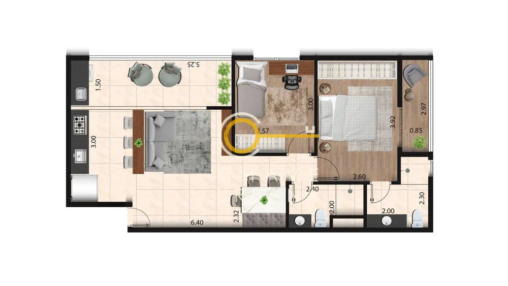 Apartamento, 2 quartos, 65 m² - Foto 12
