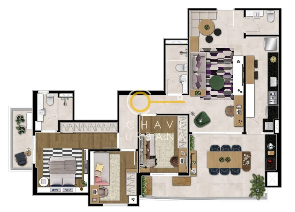 Apartamento, 2 quartos, 82 m² - Foto 8