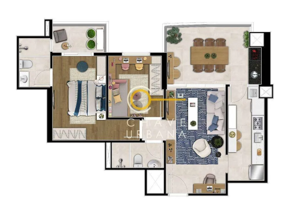 Apartamento, 2 quartos, 82 m² - Foto 7