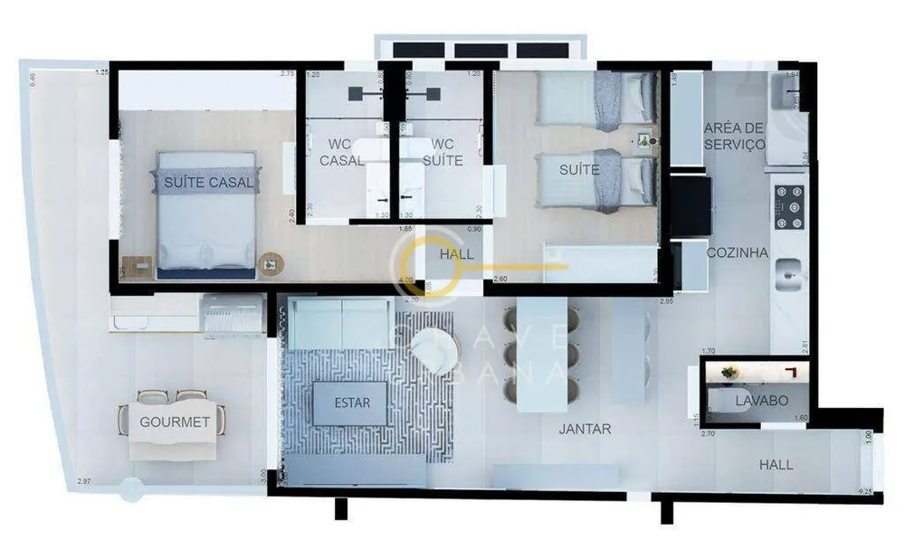 Apartamento, 2 quartos, 85 m² - Foto 12
