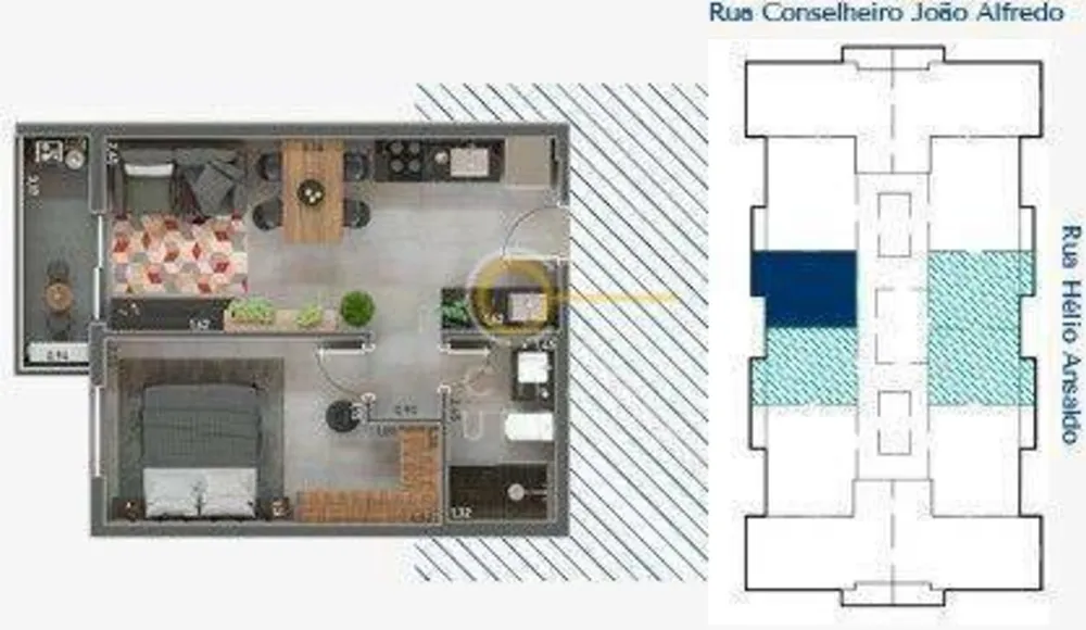 Apartamento, 1 quarto, 38 m² - Foto 9