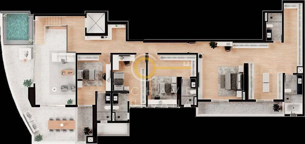 Apartamento, 4 quartos, 500 m² - Foto 3