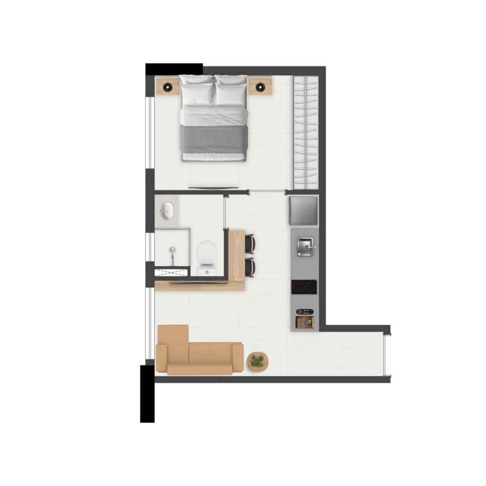 Apartamento, 1 quarto, 25 m² - Foto 15
