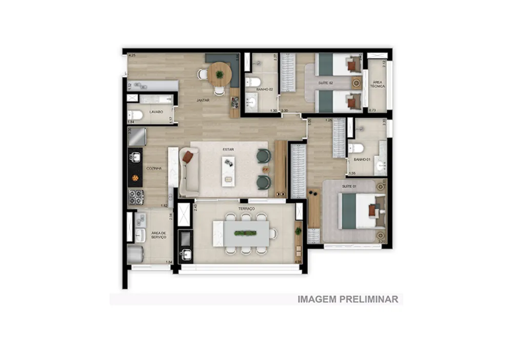 Apartamento, 2 quartos, 55 m² - Foto 8
