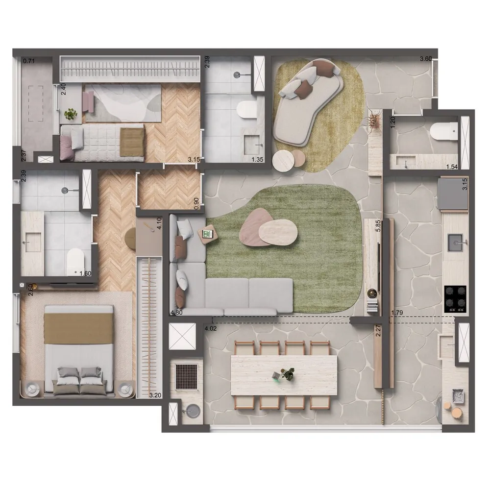 Apartamento, 2 quartos, 84 m² - Foto 11