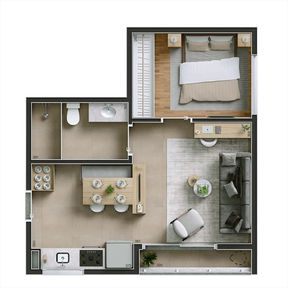 Apartamento, 1 quarto, 44 m² - Foto 6