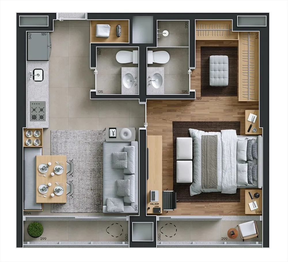 Apartamento, 1 quarto, 44 m² - Foto 12