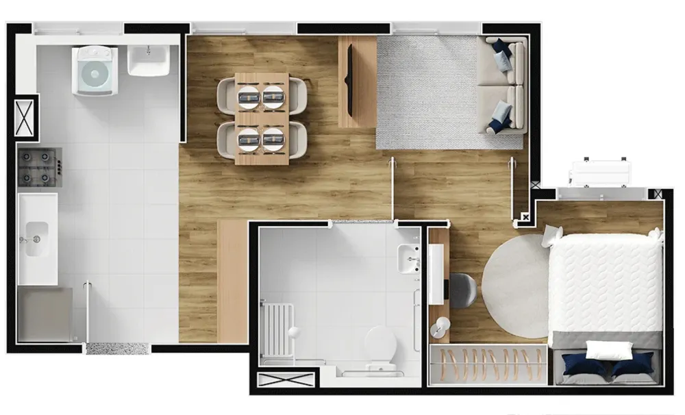 Apartamento, 2 quartos, 36 m² - Foto 5
