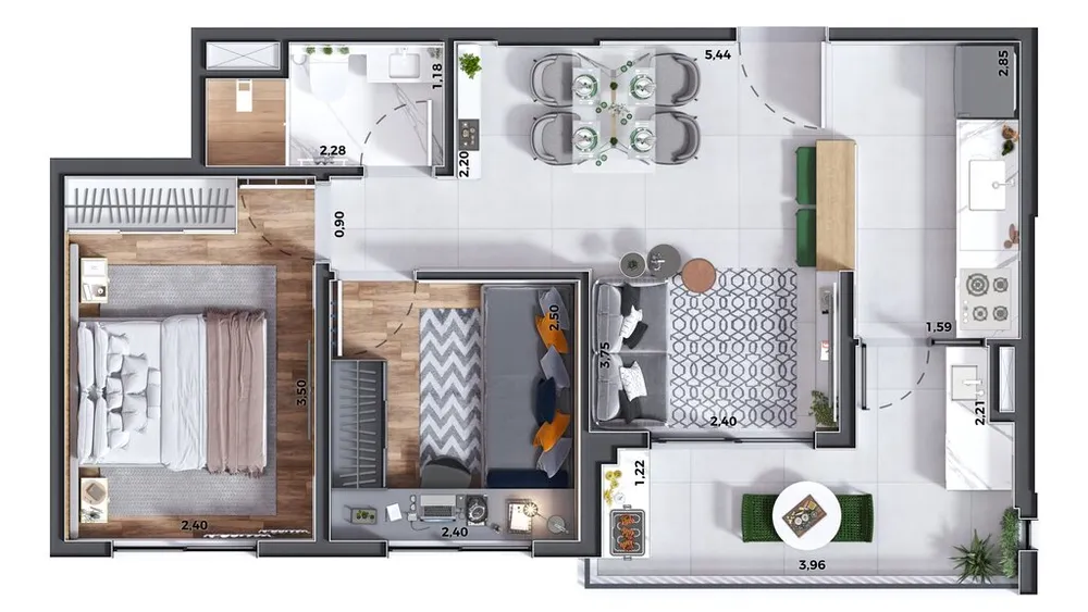 Apartamento, 2 quartos, 48 m² - Foto 13