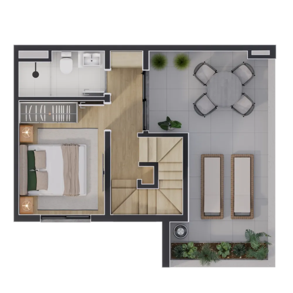 Cobertura, 2 quartos, 84 m² - Foto 1