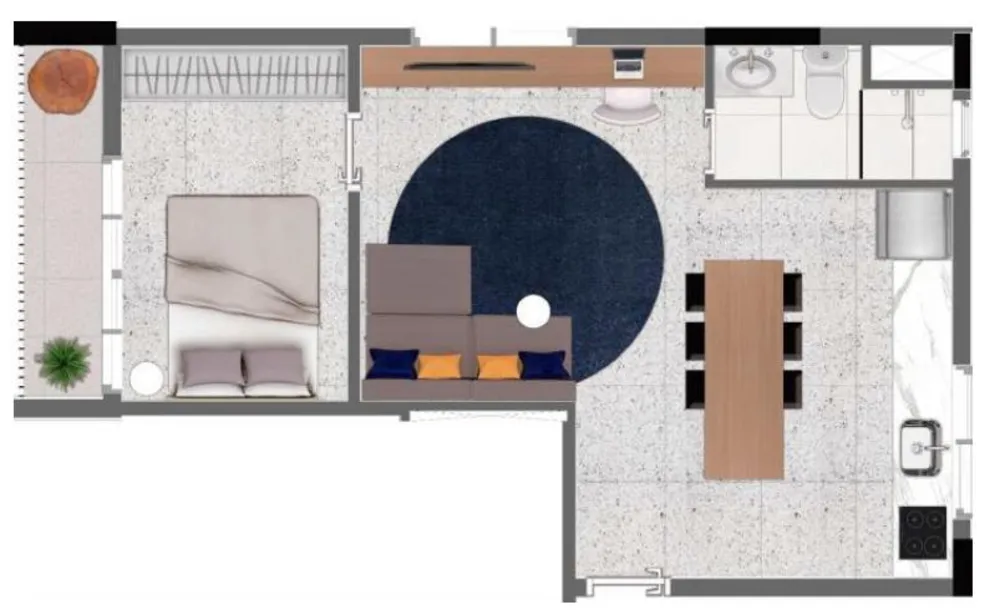 Apartamento, 1 quarto, 46 m² - Foto 13