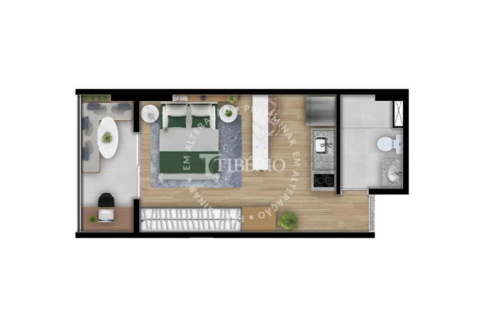 Apartamento, 1 quarto, 33 m² - Foto 7