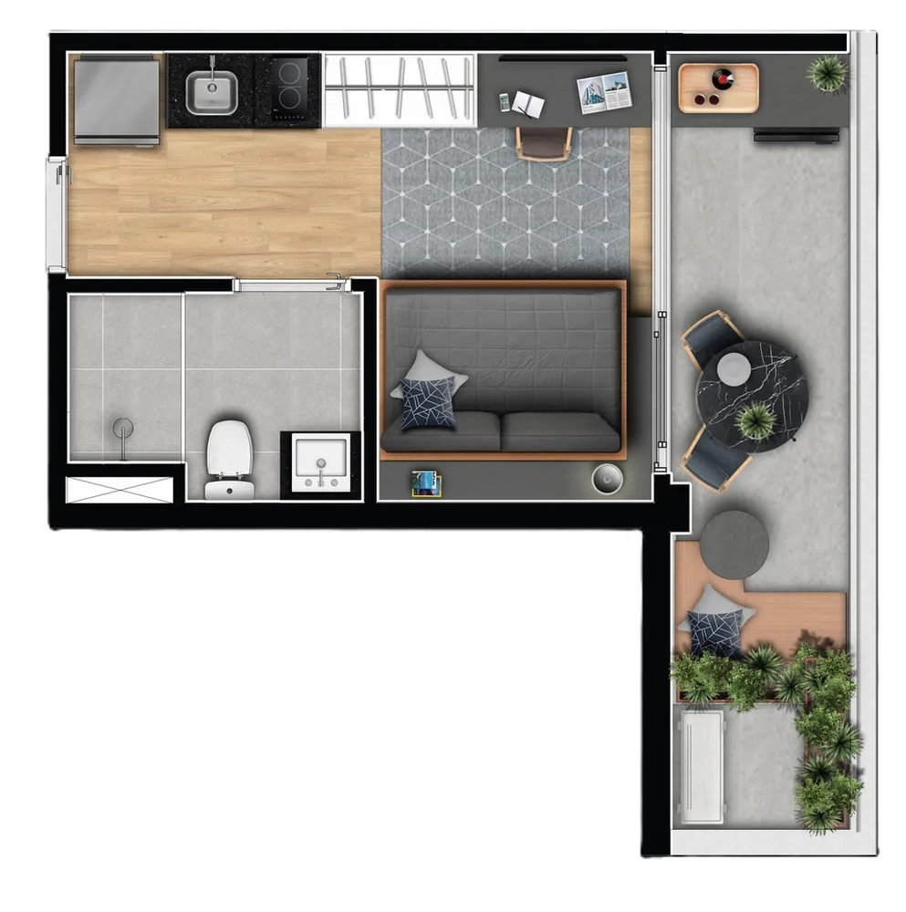 Apartamento, 1 quarto, 39 m² - Foto 16