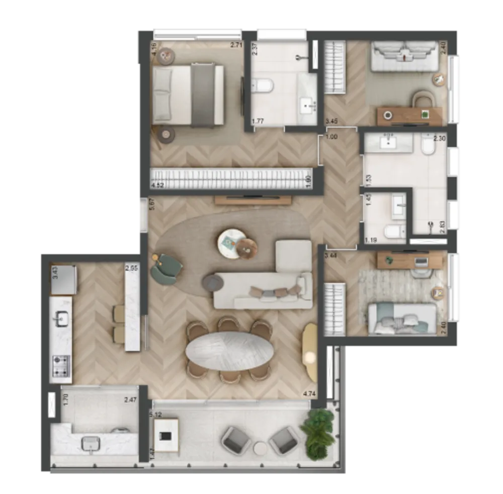 Apartamento, 1 quarto, 33 m² - Foto 10