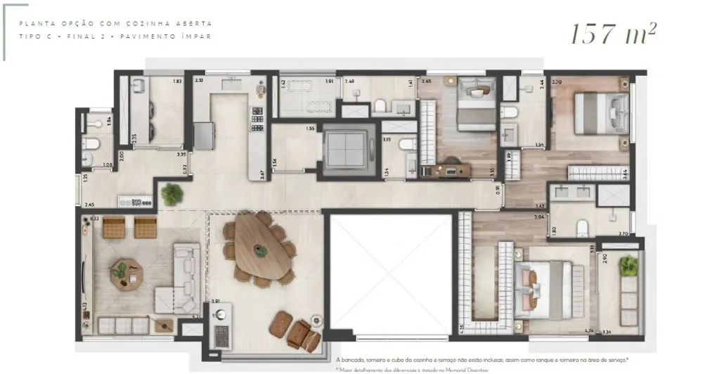 Apartamento, 3 quartos, 151 m² - Foto 11