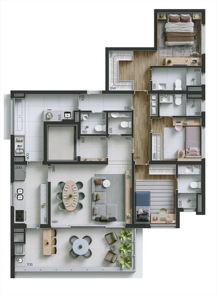 Apartamento, 4 quartos, 171 m² - Foto 1