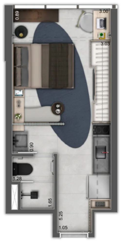 Apartamento, 1 quarto, 20 m² - Foto 9
