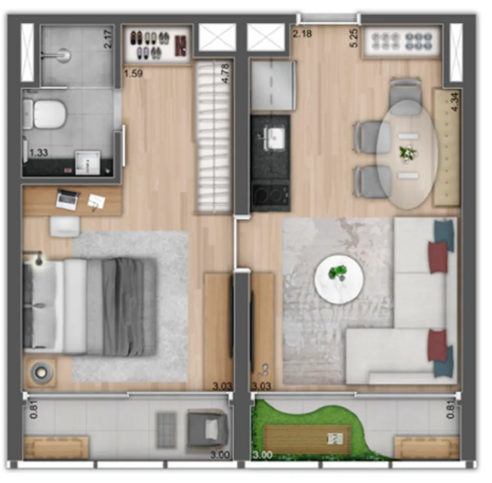 Apartamento, 1 quarto, 20 m² - Foto 11
