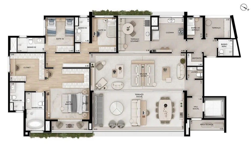 Apartamento, 4 quartos, 262 m² - Foto 7