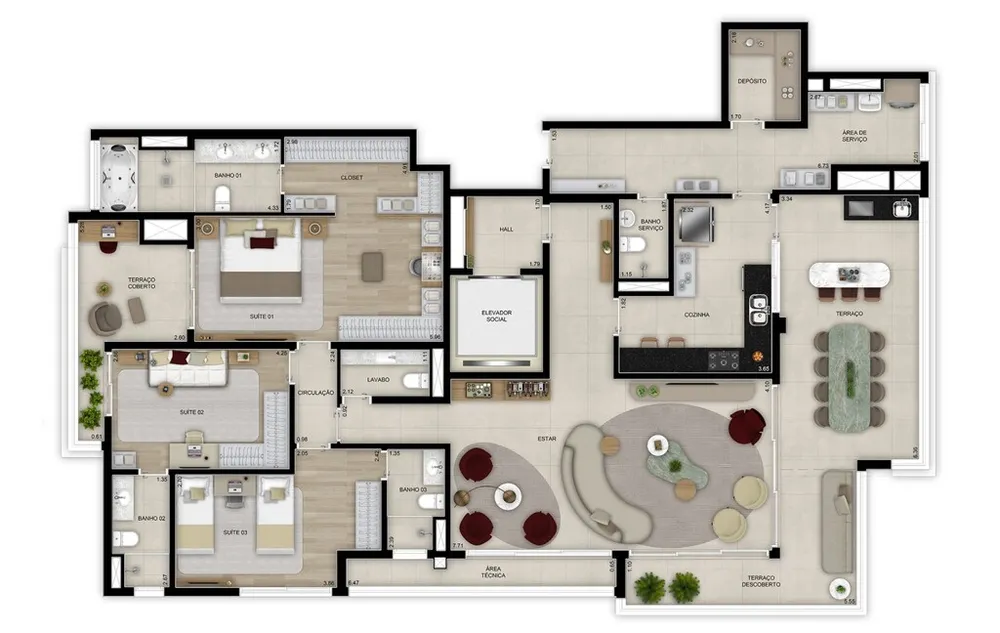 Apartamento, 4 quartos, 184 m² - Foto 16
