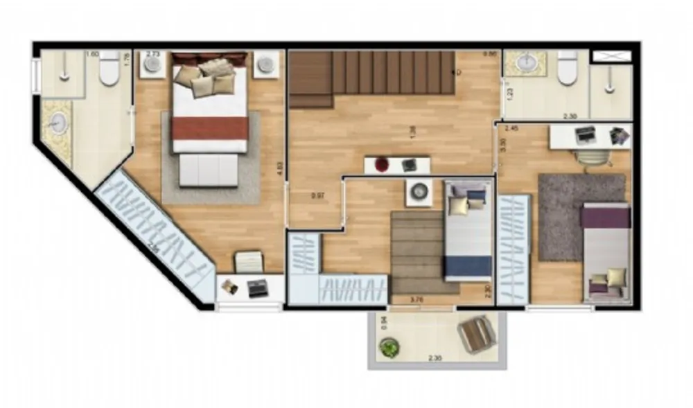 Apartamento, 2 quartos, 68 m² - Foto 12