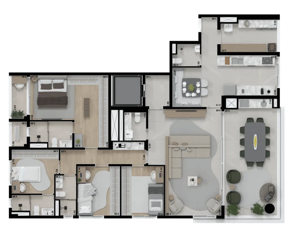 Apartamento, 4 quartos, 201 m² - Foto 13