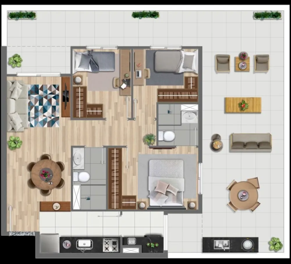 Apartamento, 2 quartos, 130 m² - Foto 8