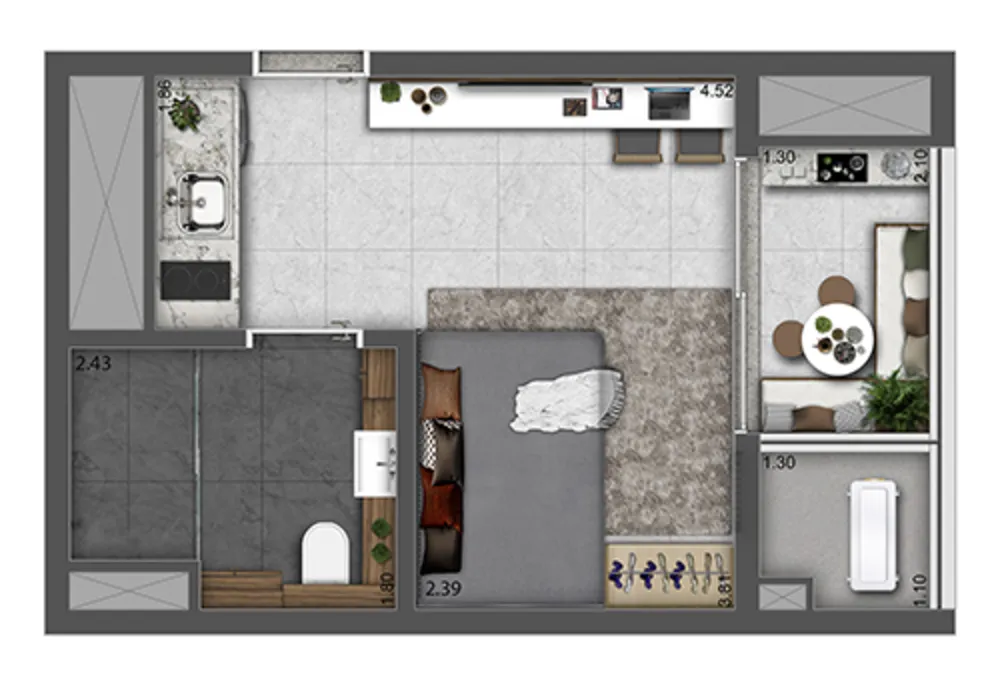Apartamento, 2 quartos, 62 m² - Foto 9