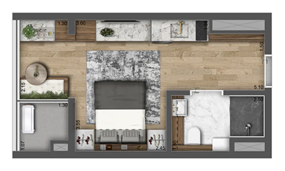 Apartamento, 2 quartos, 62 m² - Foto 8