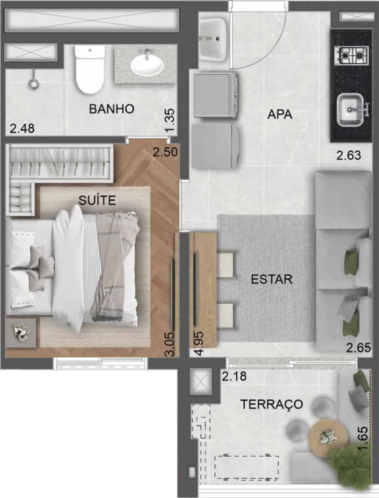 Apartamento, 1 quarto, 32 m² - Foto 11