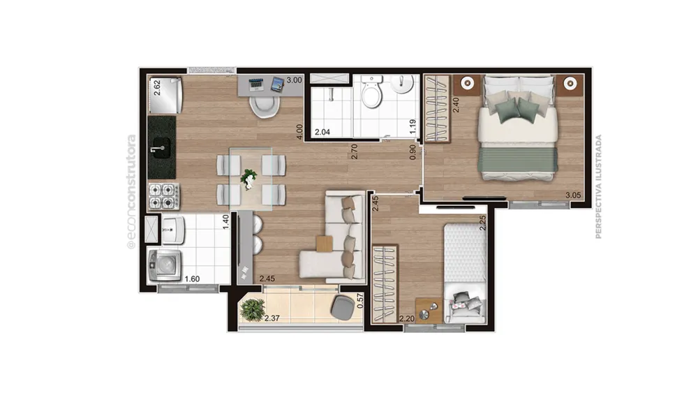 Apartamento, 2 quartos, 32 m² - Foto 11