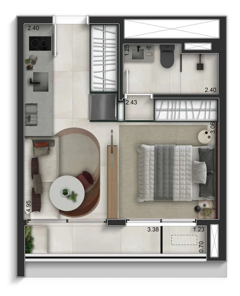 Apartamento, 1 quarto, 30 m² - Foto 14