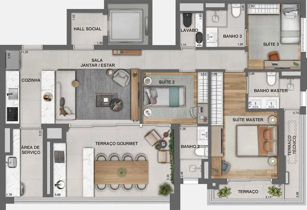 Apartamento, 2 quartos, 70 m² - Foto 16