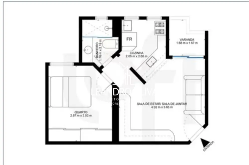 Apartamento, 1 quarto, 38 m² - Foto 8