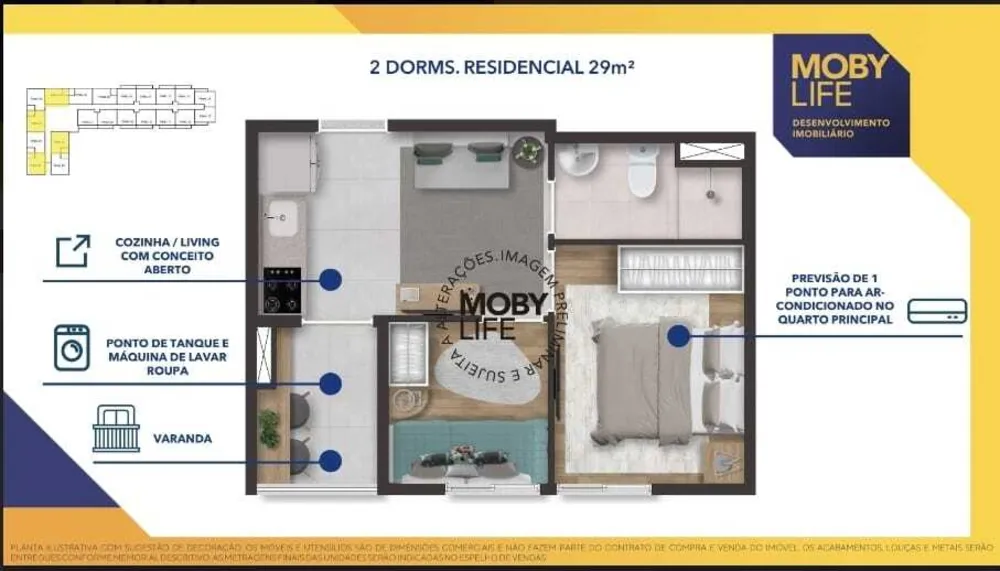 Apartamento, 1 quarto, 26 m² - Foto 11
