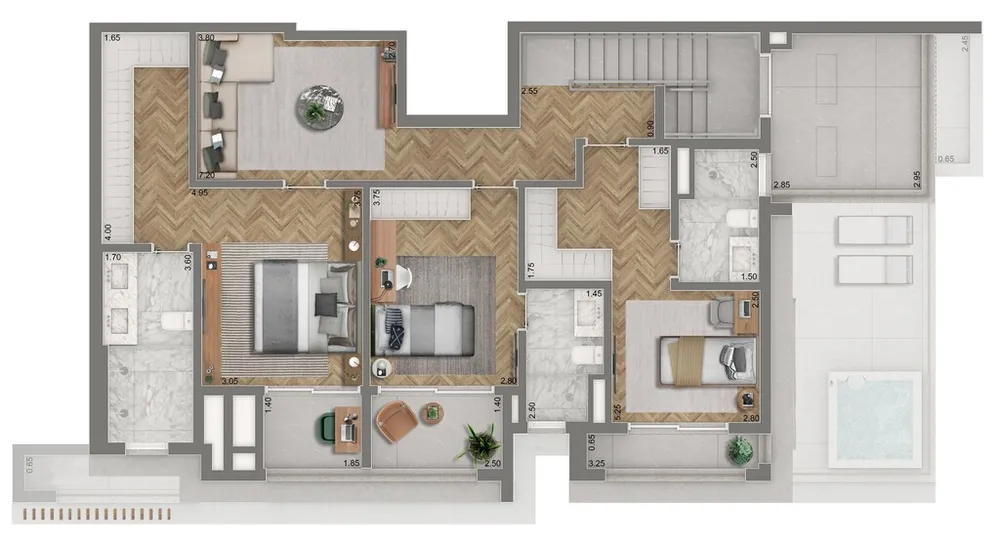 Cobertura, 3 quartos, 246 m² - Foto 12
