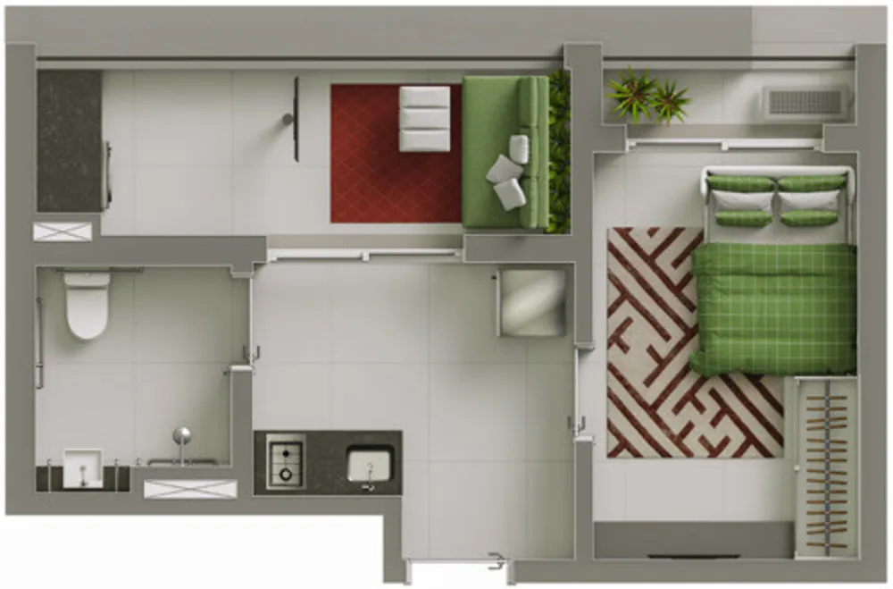 Apartamento, 2 quartos, 46 m² - Foto 4
