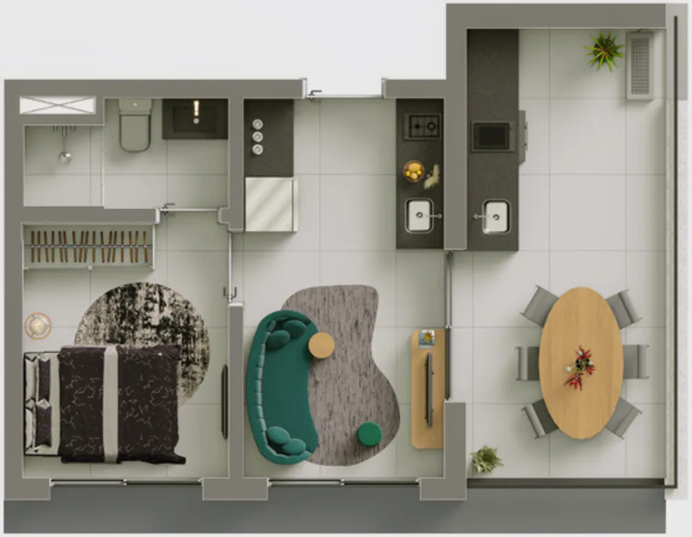 Apartamento, 2 quartos, 46 m² - Foto 12